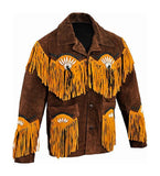REF:GM11129CHAQUETA DE CUERO CON FLECOS ESTILO MOTORISTAS INDIANS