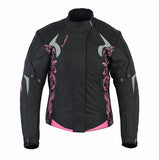 REF:AGATHA FUCSIACHAQUETA DE CORDURA PARA CHICAS CON DIBUJO ESTILO TATTOO FUCSIA