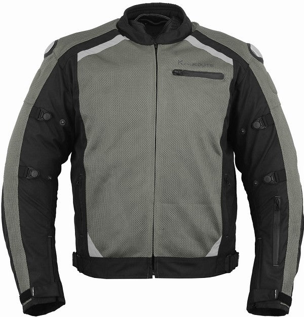 REF:Apolo Gray (Gris)CHAQUETA PERFORADA DE VERANO CON FORRO IMPERMEABLE Y DESMONTABLE