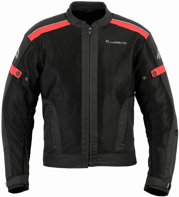 REF:Hermes Red (Roja)CHAQUETA DE MOTO PERFORADA DE VERANO CON FORRO IMPERMEABLE Y DESMONTABLE