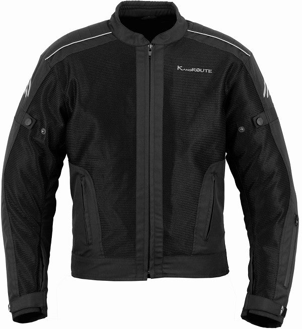 REF:Hermes NegraCHAQUETA DE MOTO PERFORADA DE VERANO CON FORRO IMPERMEABLE Y DESMONTABLE