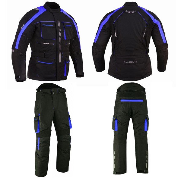 TRAJE DE CORDURA PARA MOTORISTAS EN DOS PIEZAS, IMPERMEABLE UNISEX (2)