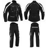 TRAJE DE CORDURA PARA MOTORISTAS EN DOS PIEZAS, IMPERMEABLE UNISEX (3)