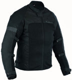 REF:EROS BLACKCHAQUETA PERFORADA DE VERANO CON FORRO IMPERMEABLE Y DESMONTABLE