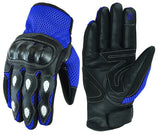 GUANTES DE VERANO PARA MOTORISTAS EN PIEL, MALLA Y FIBRA DE CARBONO (4)
