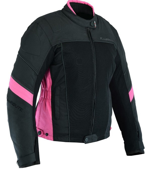 REF:IRIS FUCSIA CHICASCHAQUETA PERFORADA DE CHICAS PARA VERANO CON FORRO IMPERMEABLE EXTRAIBLE