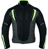 REF:DERBI FLUOR GRISCHAQUETA DE MOTO UNISEX EN TEXTIL IMPERMEABLE, TÉRMICO CON PROTECCIONES C.E.