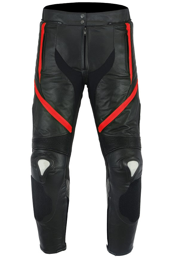 PANTALÓN DE MOTO EN PIEL CON PROTECCIONES DE TITANIO (2)