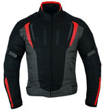 CHAQUETA DE MOTO UNISEX EN TEXTIL IMPERMEABLE, TÉRMICO CON PROTECCIONES C.E.