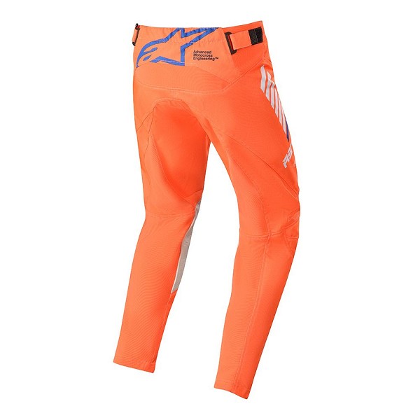 PANTALÓN ALPINESTARS JUNIOR RACER TECH ORANGE FLUO WHITE BLUE